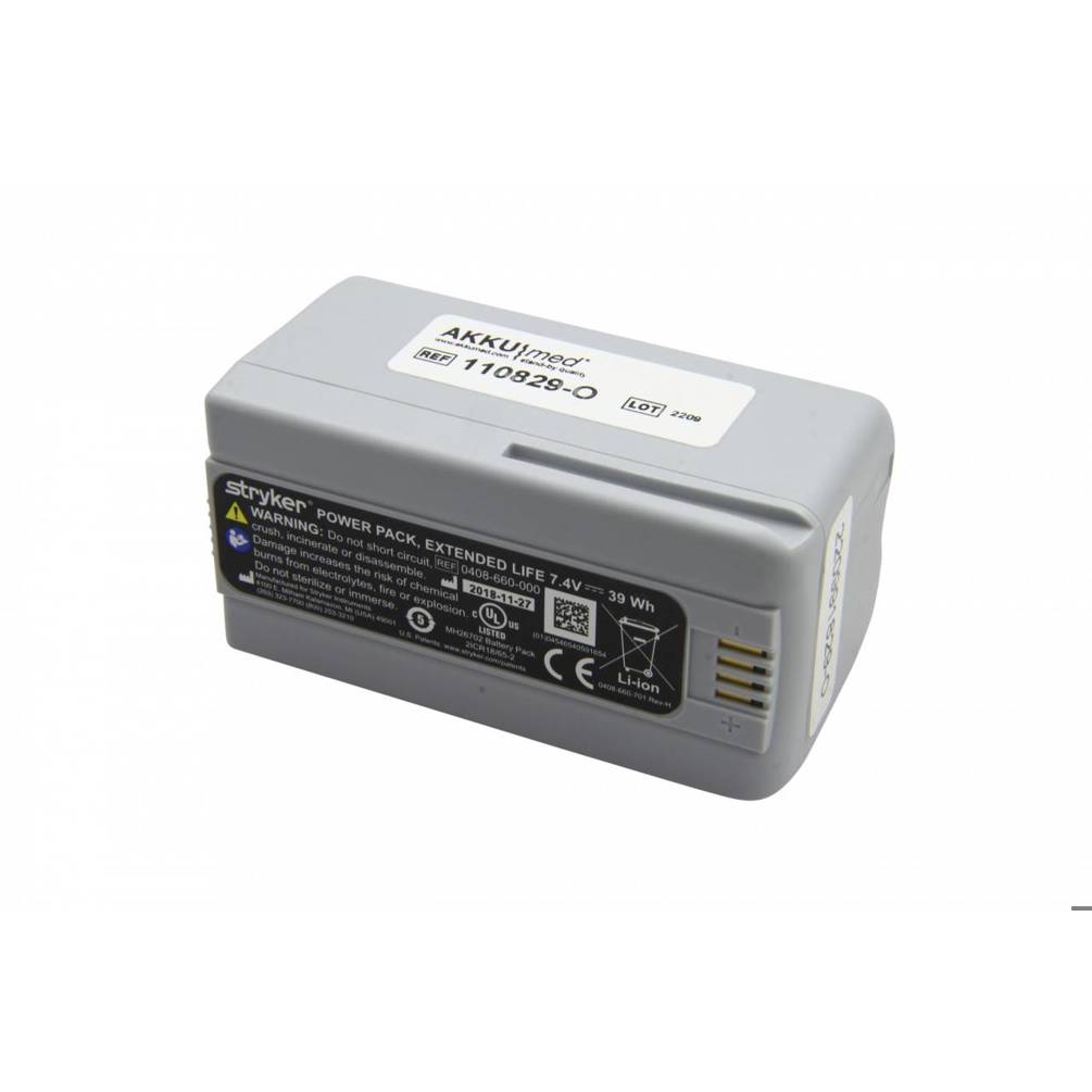 AccuCell - 0408-660-000, Stryker Li-Ion Power Surge-Kopfhörer (5000mAh, 7.4V)