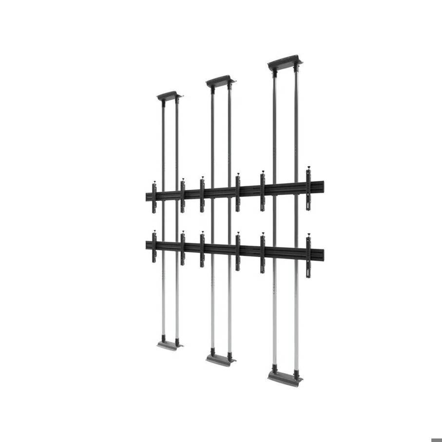 Edbak - 3x2 Video Wall Stand (Bolt Down) für 1 Display 50"-57", Universelle VESA Kompatibilität, 310kg Tragkraft