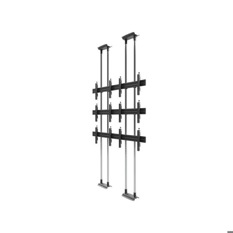 Edbak - Modular 2x3 - TV-Standfuß für 42"-47" Displays, Boden-Decke Halterung, VESA-kompatibel