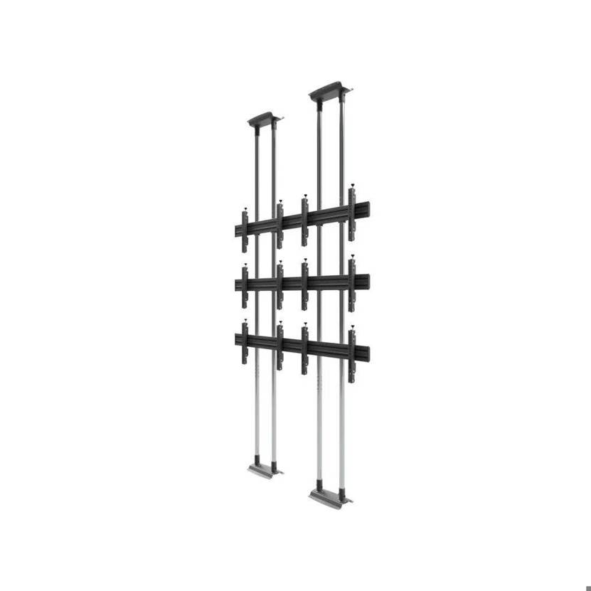 Edbak - modular 2x3 - TV-Standfuß für 49"-57" Bildschirme (Querformat, VESA-kompatibel, 210kg Tragkraft, 300mm Wandabstand)