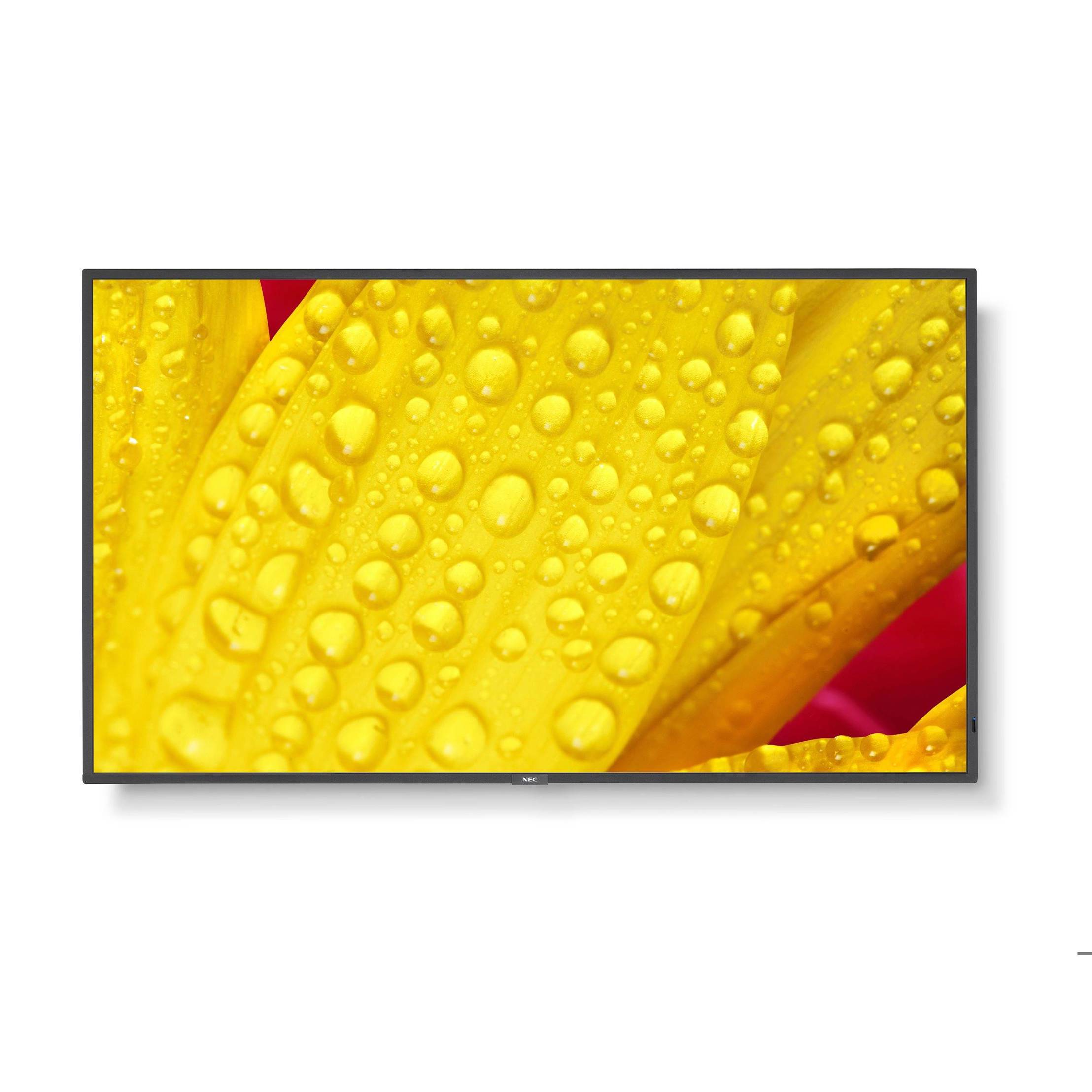 NEC - M431-2 - MultiSync 43" Schwarz Display, 8ms Reaktionszeit, 8000:1 Kontrast, 63W Verbrauch, 109.2cm, (B x H x T) 97.3 x 56.12 x 6.26 cm
