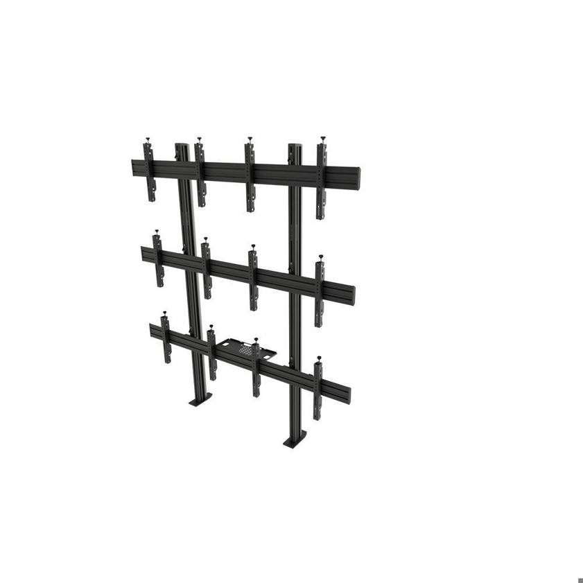 Edbak - modular 2x3 - TV-Standfuß für 1 Display (49-57 Zoll) Querformat | Verschiedene VESA-Normen | Max. Tragkraft 190kg