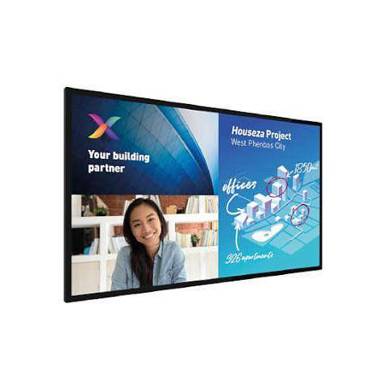 Philips - 86BDL6051C - Extra Großes Schwarz 4K Ultra HD Display mit DisplayPort, 16:9 Format, 8ms Reaktionszeit und Integrierten Lautsprechern