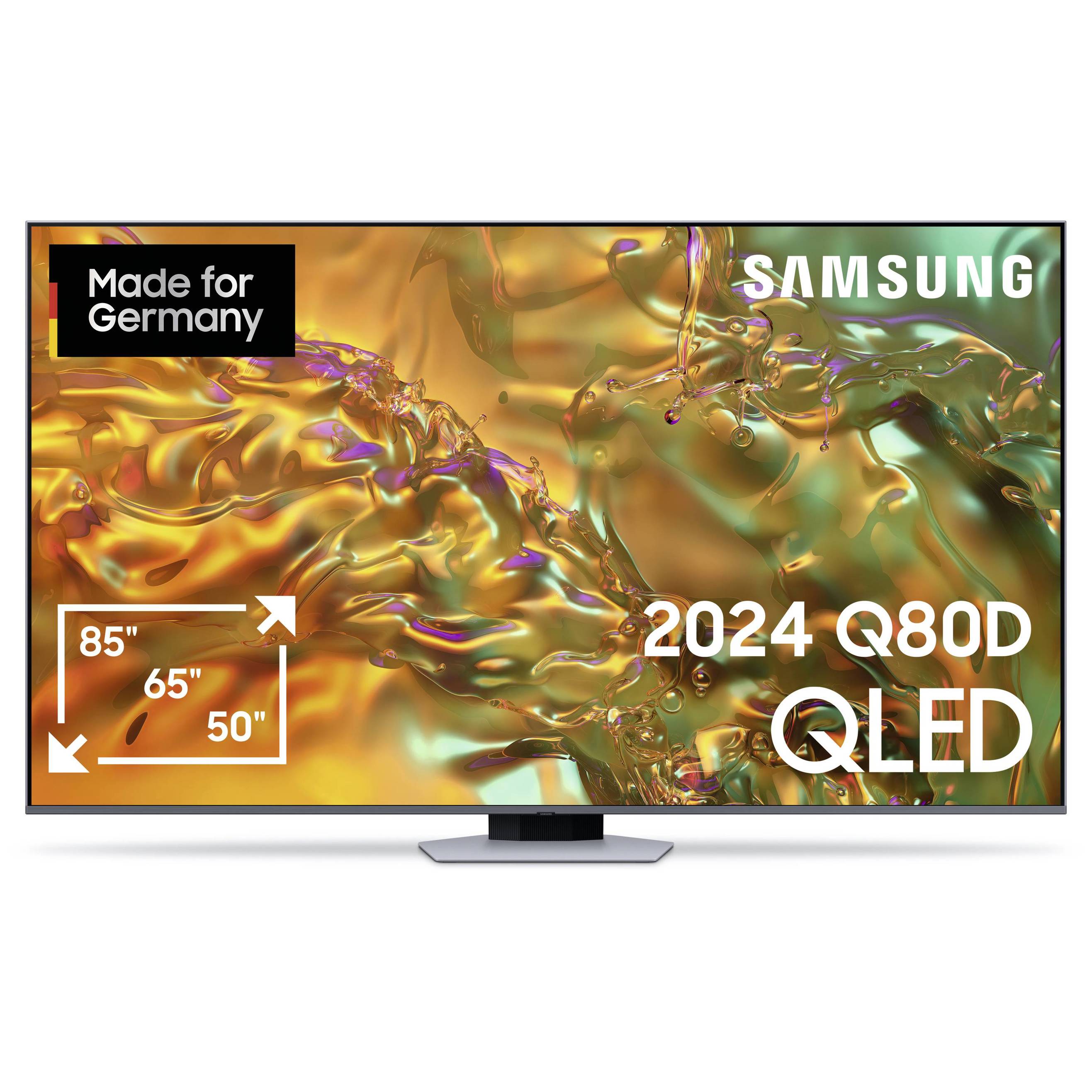 Samsung - Q80D - Neo QLED 4K 55" Smart TV mit HDR & Alexa-Kompatibilität, 100Hz, QLED, UHD